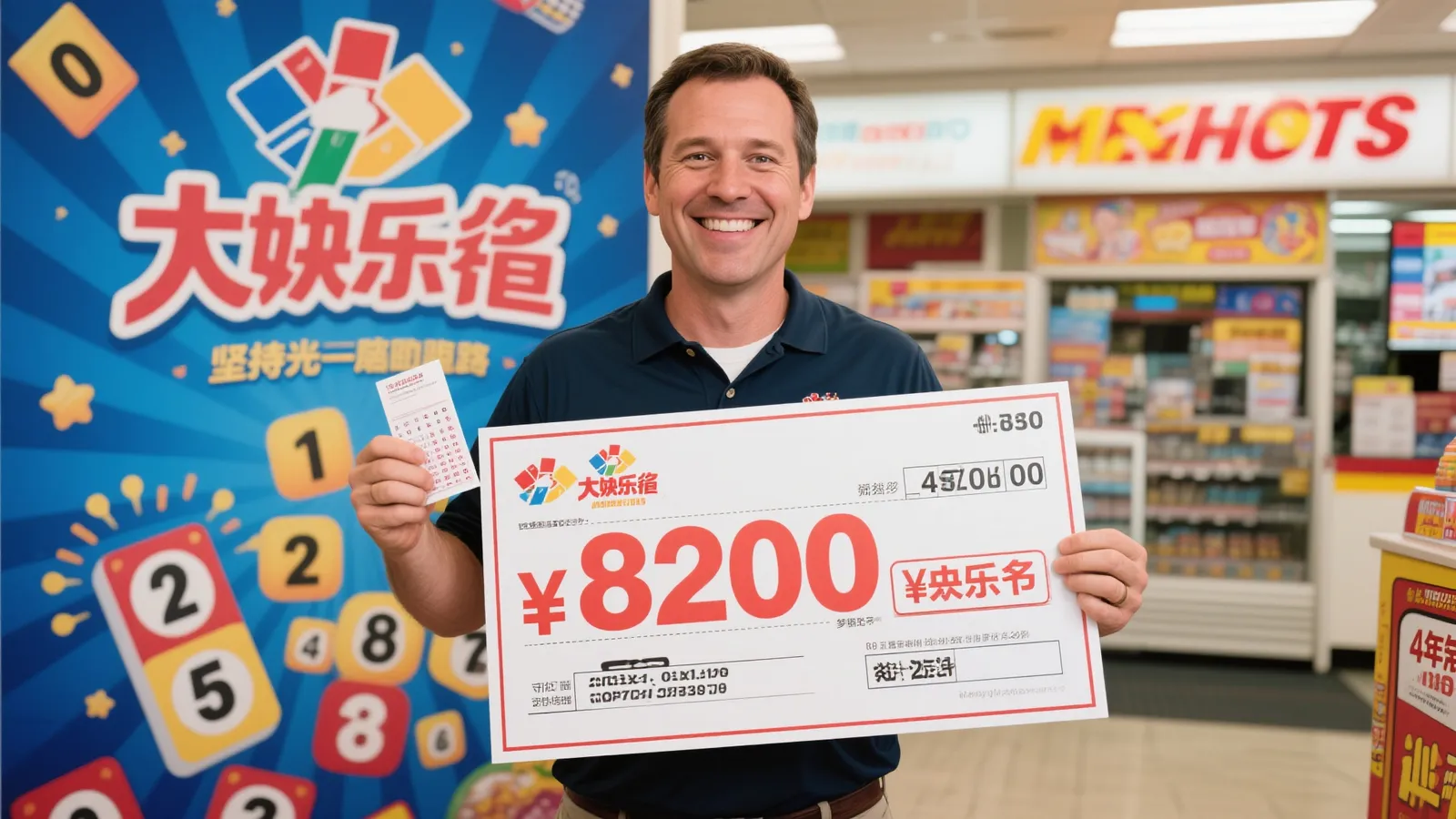 男子坚持4年守号不懈 终揽大乐透820万大奖