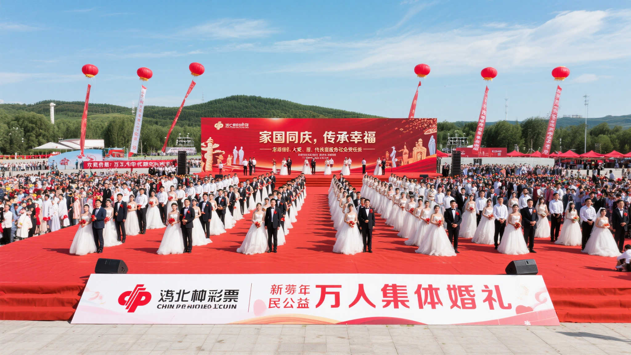 鸡西福彩携手万人婚礼 共谱家国幸福篇章